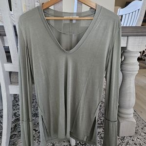 We the Free Long Sleeve V-neck Tee